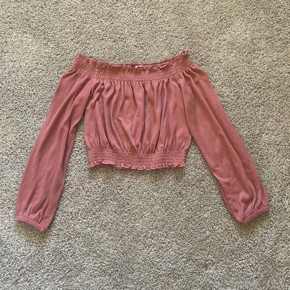 H&M Cold Shoulder Crop Top